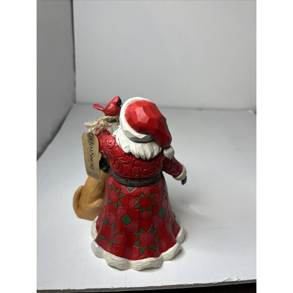 Jim Shore Heartwood Creek “ Christmas Is For One And All “ Santa & Dog - Picture 4 of 9